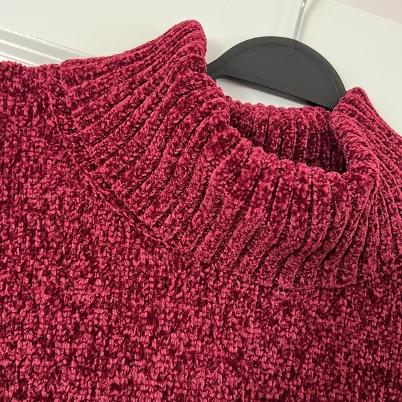 Karen Scott Merlot Size Large Turtleneck Sweater NWT - Picture 2 of 4